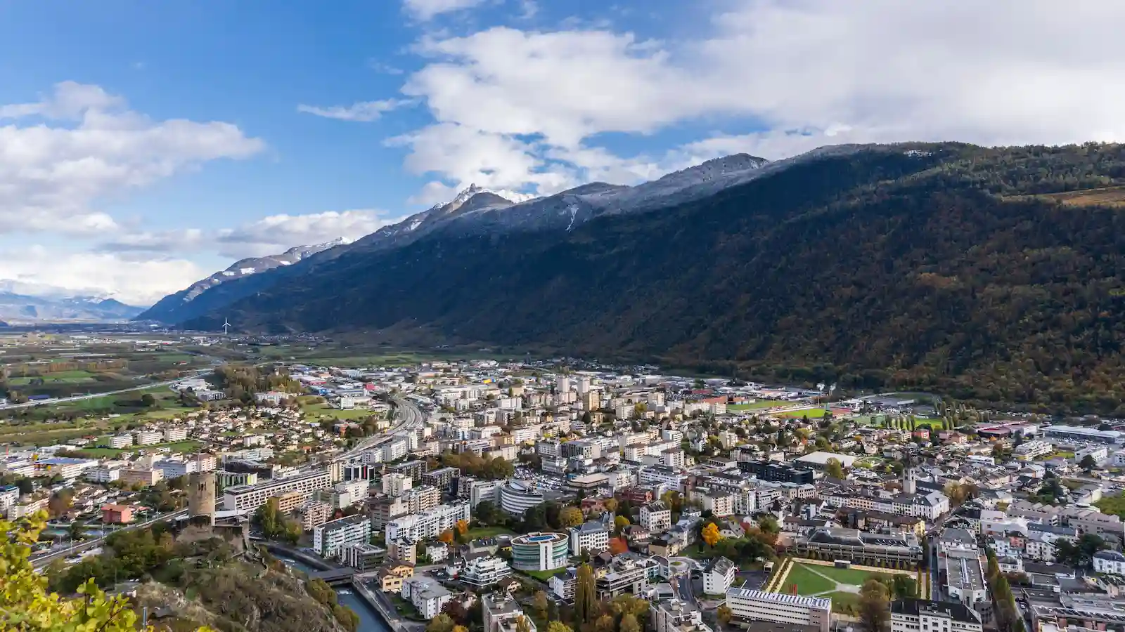 Vue de la ville d'Albertville