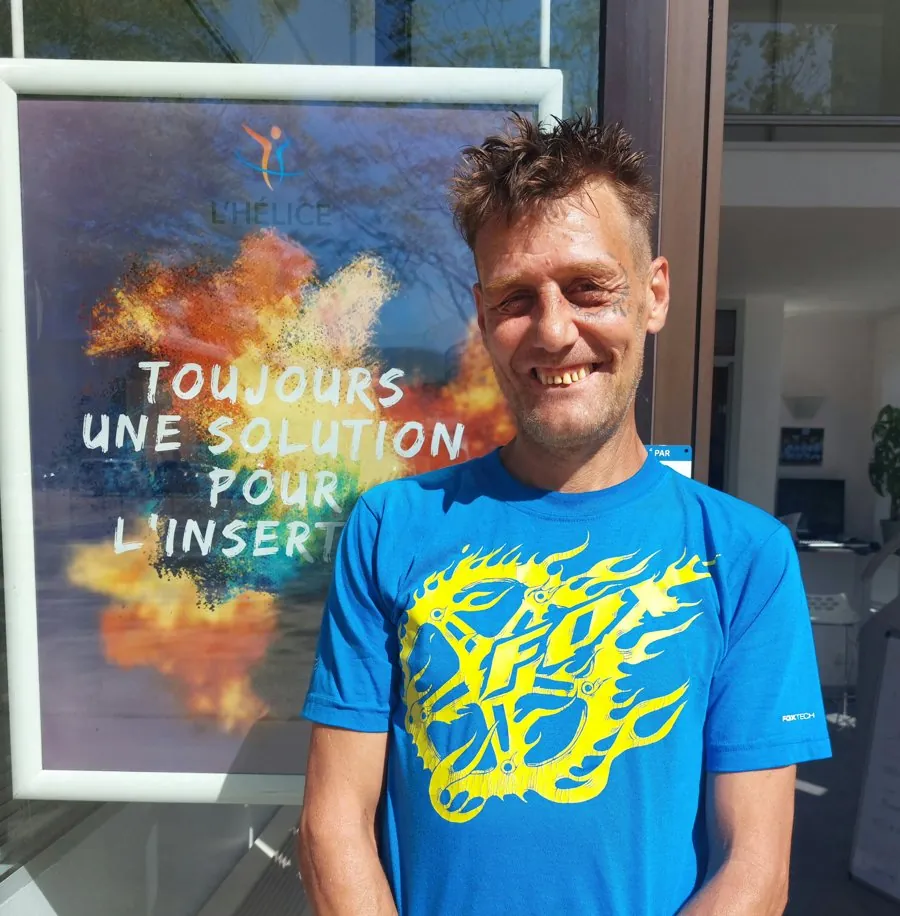 Jérémy, accompagné par L'Hélice