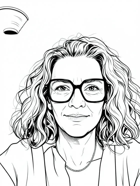 Portrait dessiné de Delphine