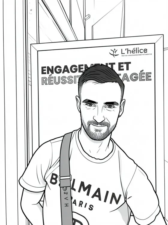 Portrait dessiné de Thomas